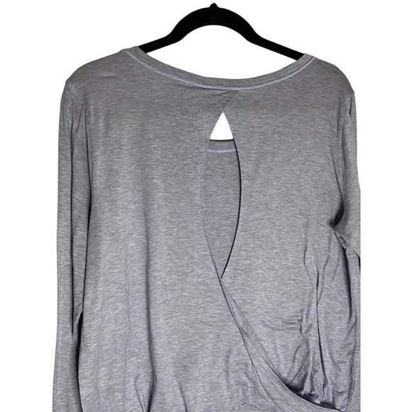 Lululemon Wild Twist Heathered Purple Long Sleeve-sz approx. 8 - Picture 4 of 6